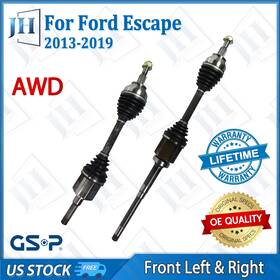 B2cv976 Gsp Oe Front Pair Cv Axle Shaft Set For 2013-2019 Ford Escape L4 1.5l 1.6l Awd