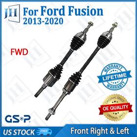 B2cva02 Gsp Oe Front Pair Cv Axle Shaft Set For 2013-2019 Ford Fusion S Se Titanium 2.5l Fwd