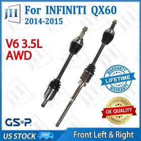 B2cva49 Gsp Oem Front Pair Cv Axle Shaft Set For 2013 14 2015 Infiniti Qx60 Jx35 V6 3.5l Awd