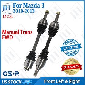 B2cva91 Gsp Oe Front Pair Left Right Cv Axle Shaft For 2010-2013 Mazda 3 L4 2.3l Fwd Manual