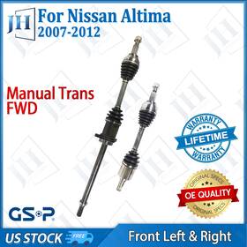 B2cvb10 Gsp Oe Front Pair Left Right Cv Axle Shaft Set For 2007-12 Nissan Altima Fwd Manual