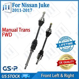 B2cvb12 Gsp Oe Front Pair Left Right Cv Axle Shaft Set For 2011-2017 Nissan Juke Fwd Manual