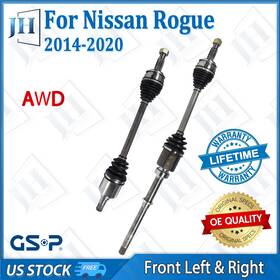 B2cvb18 Gsp Oe Front Left Right Pair Cv Axle Shaft Set For 2014-2020 Nissan Rogue Awd 2.5l