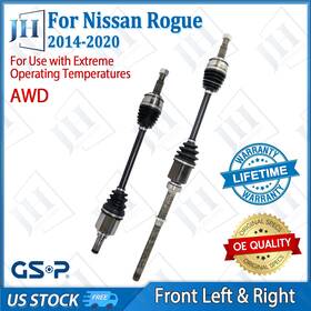 B2cvb18xd Gsp Oe Front Pair Left Right Cv Axle Shaft Set For 2014-20 Nissan Rogue L4-2.5l Awd