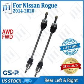 B2cvb20 Gsp Oe Rear Pair Left Right Cv Axle Shaft For 14-20 Nissan Rogue Sport Fwd Awd 2.5l
