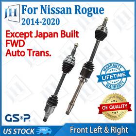 B2cvb92 Gsp Oe Front Pair Cv Axle Shaft Set For 2010 11 Toyota Camry L4 2.5l Fwd Auto Trans