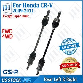 B2cvc09 Gsp Oe Rear Pair Left Right Cv Axle Shaft Set For 09-11 Honda Cr-v L4 2.4l Fwd 4wd