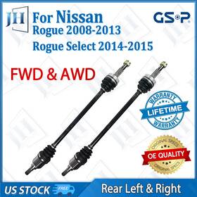 B2cvc10 Gsp Oe Rear Left Right Pair Cv Axle Shaft For 2008-2015 Nissan Rogue Select 2.5l