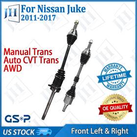 B2cvc47 Gsp Oe Front Pair Left Right Cv Axle Shaft For 11-17 Nissan Juke Awd Auto Cvt Manual