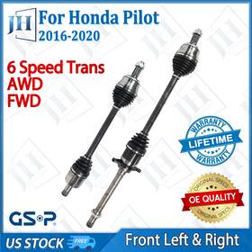 B2cve33 Gsp Oe Front Pair Left Right Cv Axle Shaft Set For 2016-20 Honda Pilot Awd 6 Speed