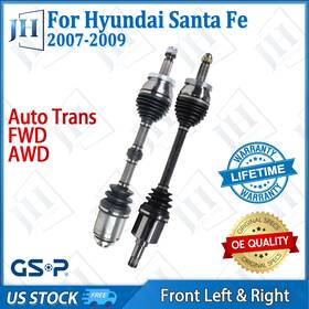 B2cve42 Gsp Oe Front Pair Left Right Cv Axle Shaft For 2007-09 Hyundai Santa Fe Fwd Awd Auto