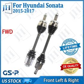 B2cve46 Gsp Oe Front Pair Left Right Cv Axle Shaft Set For 2015 2016 2017 Hyundai Sonata Fwd