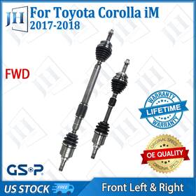 Gsp B2cve78 Oe Front Pair Left Right Cv Axle Shaft Set For 2017-18 Toyota Corolla Im L4 Fwd