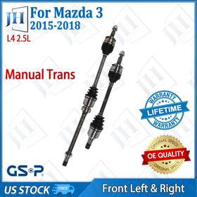B2cvf16 Gsp Oe Front Pair Left Right Cv Axle Shaft Set For 2015-2018 Mazda 3 L4 2.5l Manual