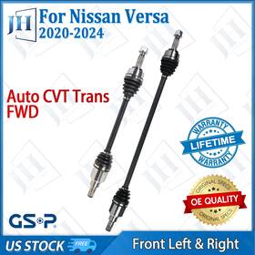 Gsp B2cvf30 Oe Front Pair Left Right Cv Axle Shaft Set For 2020-24 Nissan Versa Fwd Auto Cvt