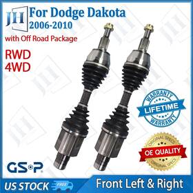 B2cvf73 Gsp Oe Front Pair Left Right Cv Axle Shaft Set For 2006 07 08 09 10 Dodge Dakota 4wd