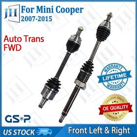 B2cvf77 Gsp Oe Front Pair Cv Axle Shaft Set For 2007-15 Mini Cooper L4-1.6l Fwd Auto Trans