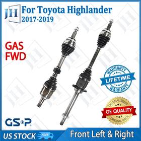 B2cvg06 Gsp Oe Front Pair Cv Axle Shaft Set For 2017 18 19 Toyota Highlander V6-3.5l Gas Fwd
