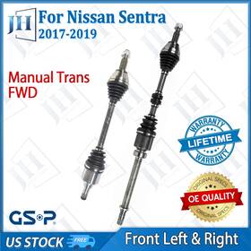 B2cvg43 Gsp Oe Front Pair Left Right Cv Axle Shaft Set For 17 18 19 Nissan Sentra Fwd Manual