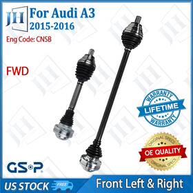 B2cvg63 Gsp Oe Front Pair Left Right Cv Axle Shaft Joint Set For 2015-16 Audi A3 L4-1.8l Fwd