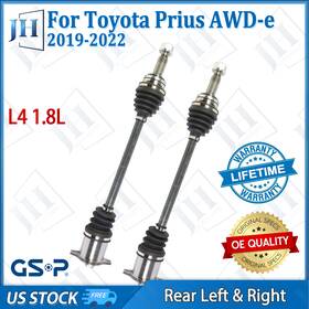 B2cvg70 Gsp Oe Rear Pair Left Right Cv Axle Shaft Set For 2019-22 Toyota Prius Awd-e L4 1.8l