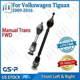 B2cvh12 Gsp Oe Front Pair Left Right Cv Axle Shaft For 2009-16 Volkswagen Tiguan Fwd Manual