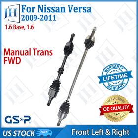 B2cvh30 Gsp Oe Front Pair Left Right Cv Axle Shaft For 2009-2011 Nissan Versa 1.6 Fwd Manual
