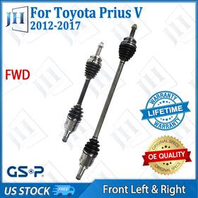 B2cvi14 Gsp Oe Front Pair Left Right Cv Axle Shaft Set For 2012-17 Toyota Prius V Fwd 1.8l