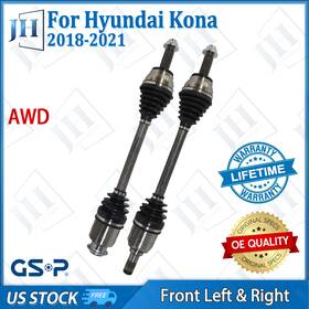B2cvi19 Gsp Oe Front Pair Left Right Cv Axle Shaft Set For 2018-21 Hyundai Kona L4-1.6l Awd