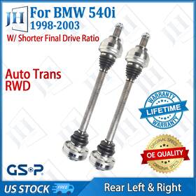 B2cvi39 Gsp Oe Rear Pair Left Right Cv Axle Shaft For 1998 99 00 01 02 03 Bmw 540i Rwd Auto