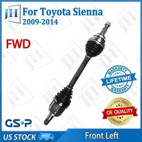 Cv41076 Gsp Oe Front Left Cv Axle Shaft Set For 2004-2010 Toyota Sienna V6 3.3l 3.5l Fwd