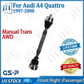 Cv41261 Gsp Oe Front Right Cv Axle Shaft For 97 98 99 00 Audi A4 Quattro L4 1.8l Awd Manual