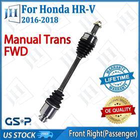 Cv41334 Gsp Oe Front Right Passenger Cv Axle Shaft For Honda Hr-v Fwd Manual Trans 16 17 18