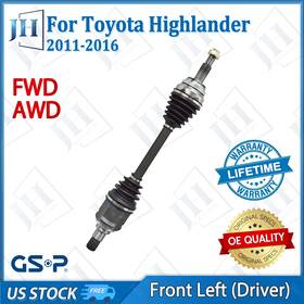 Cv41509 Gsp Oe Front Left Driver Cv Axle Shaft For Toyota Highlander Venza Fwd Awd 2011-2016