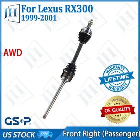 Cv41552 Gsp Oe Front Right Passenger Cv Axle Shaft For 99 00 01 Lexus Rx300 Base V6-3.0l Awd