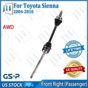 Cv41570 Gsp Oe Front Right Passenger Cv Axle Shaft For 04-10 Toyota Sienna V6 3.3l 3.5l Awd Cv41570 Gsp Oe Front Right Passenger Cv Axle Shaft For 04-10 Toyota Sienna V6 3.3l 3.5l Awd