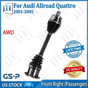 Cv41821 Gsp Oe Front Right Passenger Cv Axle Shaft For 2001-05 Audi Allroad Quattro Awd Auto