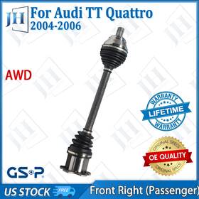Cv41826 Gsp Oe Front Right Passenger Cv Axle Shaft For 04 05 06 Audi Tt Quattro V6-3.2l Awd
