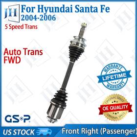 Cv41880 Gsp Oe Front Right Passenger Cv Axle Shaft For 2004-06 Hyundai Santa Fe V6 Fwd Auto