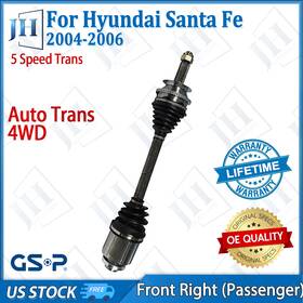 Cv41886 Gsp Oe Front Right Passenger Cv Axle Shaft For 2004 05 06 Hyundai Santa Fe 4wd Auto