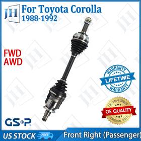 Cv42337 Gsp Oe Front Right Passenger Cv Axle Shaft For 1988-1992 Toyota Corolla Rav4 Fwd Awd