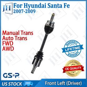 Cv42370 Gsp Oe Front Left Cv Axle Shaft For 2007 08 09 Hyundai Santa Fe Fwd Awd Auto Manual
