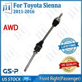 Cv42619 Gsp Oe Front Right Passenger Cv Axle Shaft For 2011-2016 Toyota Sienna V6 3.5l Awd