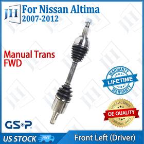 Cv42672 Gsp Oe Front Left Driver Cv Axle Shaft For 2007-12 Nissan Altima V6 3.5l Fwd Manual