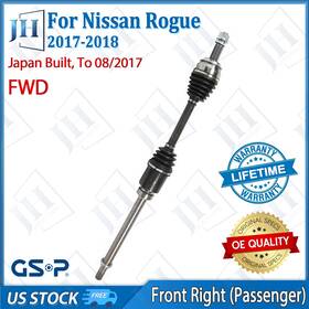 Cv43483 Gsp Oe Front Right Passenger Cv Axle Shaft For 2017-2018 Nissan Rogue L4-2.5l Fwd