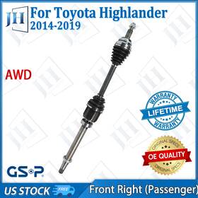 Cv43492 Gsp Oe Front Right Passenger Cv Axle Shaft For 2014-19 Toyota Highlander V6-3.5l Awd