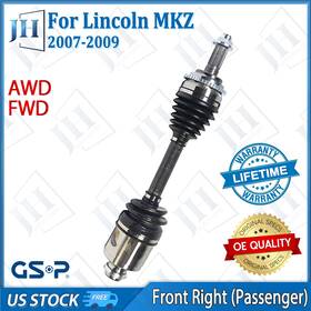 Cv43544 Gsp Oe Front Right Passenger Cv Axle Shaft For 07 08 09 Lincoln Mkz V6 3.5l Fwd Awd