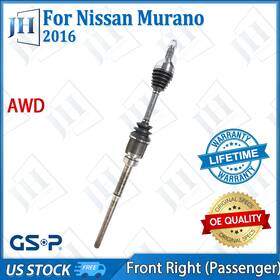 Cv43701 Gsp Oe Front Right Passenger Cv Axle Shaft For 2016 Nissan Murano L4 2.5l Awd