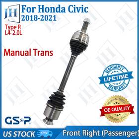Cv43937 Gsp Oe Front Right Passenger Cv Axle Shaft For 2018-21 Honda Civic Type R L4 Manual
