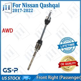 Cv44090 Gsp Oe Front Right Passenger Cv Axle Shaft For 2017-2022 Nissan Qashqai L4 2.0l Awd